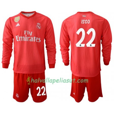 Jalkapallo Pelipaidat Real Madrid Isco 22 Lasten 3 Paita 2018-2019 Pitkähihainen